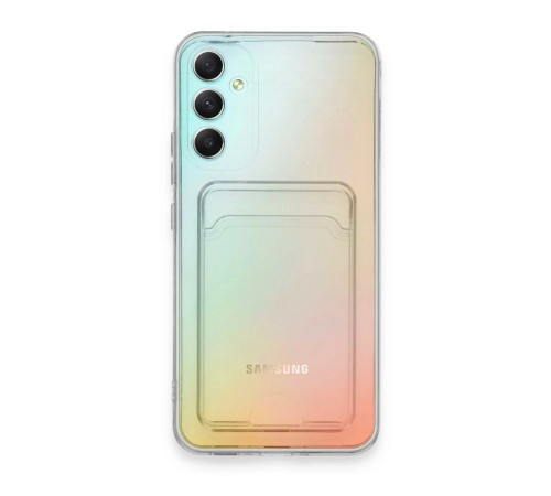 Samsung Galaxy A34 5G Kılıf Kart Şeffaf Silikon - Şeffaf Samsung Galaxy A34 5G Kılıf Kart Şeffaf Silikon - Şeffaf