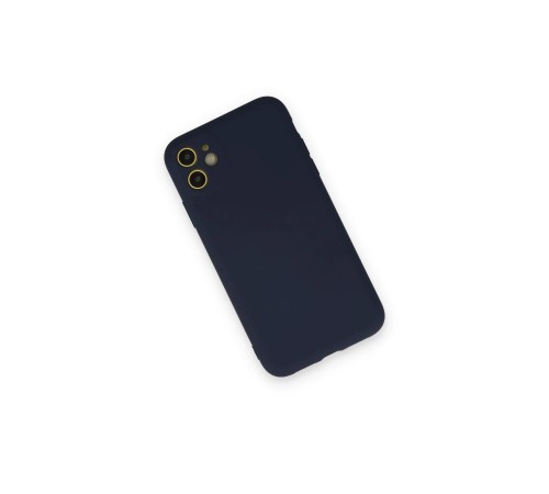iPhone 12 Mini Kılıf Nano içi Kadife Silikon - Lacivert iPhone 12 Mini Kılıf Nano içi Kadife Silikon - Lacivert