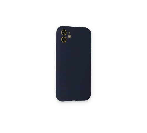 iPhone 12 Mini Kılıf Nano içi Kadife Silikon - Lacivert iPhone 12 Mini Kılıf Nano içi Kadife Silikon - Lacivert