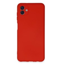 Samsung Galaxy A04E Kılıf Nano içi Kadife Silikon - Kırmızı