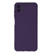 Samsung Galaxy A04E Kılıf Nano içi Kadife Silikon - Mor
