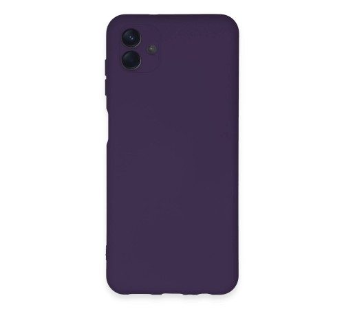 Samsung Galaxy A04E Kılıf Nano içi Kadife Silikon - Mor Samsung Galaxy A04E Kılıf Nano içi Kadife Silikon - Mor
