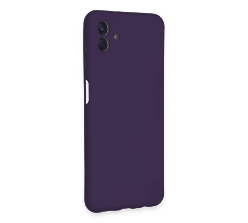Samsung Galaxy A04E Kılıf Nano içi Kadife Silikon - Mor Samsung Galaxy A04E Kılıf Nano içi Kadife Silikon - Mor