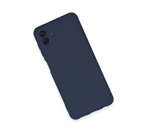 Samsung Galaxy A04E Kılıf Nano içi Kadife Silikon - Lacivert Samsung Galaxy A04E Kılıf Nano içi Kadife Silikon - Lacivert