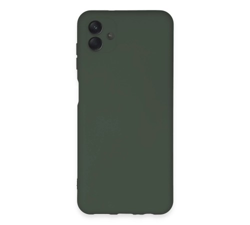 Samsung Galaxy A04E Kılıf Nano içi Kadife Silikon - Koyu Yeşil Samsung Galaxy A04E Kılıf Nano içi Kadife Silikon - Koyu Yeşil