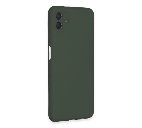 Samsung Galaxy A04E Kılıf Nano içi Kadife Silikon - Koyu Yeşil Samsung Galaxy A04E Kılıf Nano içi Kadife Silikon - Koyu Yeşil