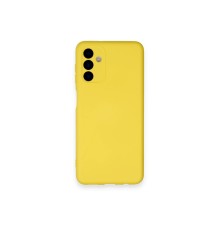Samsung Galaxy A14 4G Kılıf Nano içi Kadife Silikon - Sarı