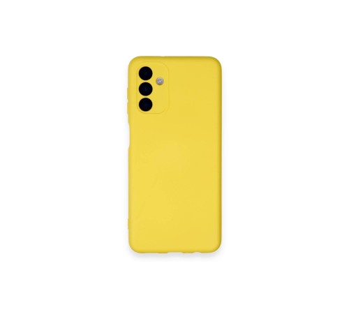 Samsung Galaxy A14 4G Kılıf Nano içi Kadife Silikon - Sarı