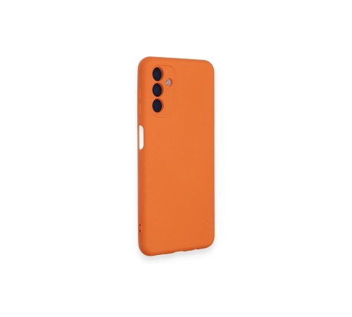 Samsung Galaxy A14 4G Kılıf Nano içi Kadife Silikon - Turuncu Samsung Galaxy A14 4G Kılıf Nano içi Kadife Silikon - Turuncu