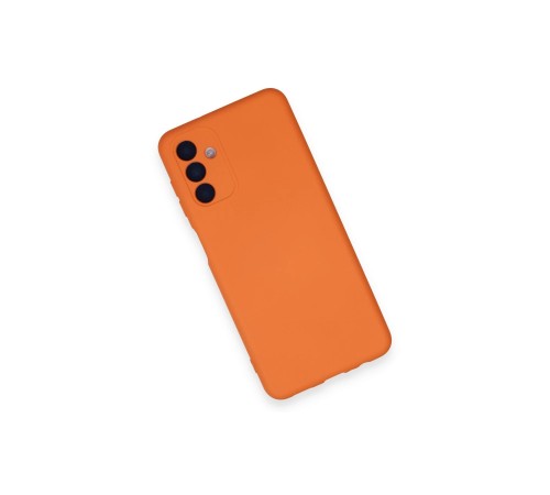Samsung Galaxy A14 4G Kılıf Nano içi Kadife Silikon - Turuncu Samsung Galaxy A14 4G Kılıf Nano içi Kadife Silikon - Turuncu