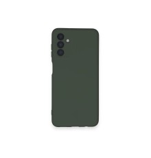 Samsung Galaxy A14 4G Kılıf Nano içi Kadife Silikon - Koyu Yeşil