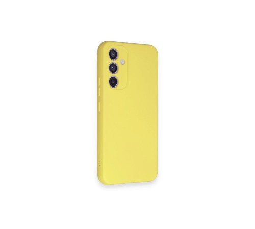 Samsung Galaxy A34 5G Kılıf Nano içi Kadife Silikon - Sarı Samsung Galaxy A34 5G Kılıf Nano içi Kadife Silikon - Sarı