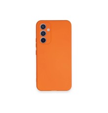 Samsung Galaxy A34 5G Kılıf Nano içi Kadife Silikon - Turuncu