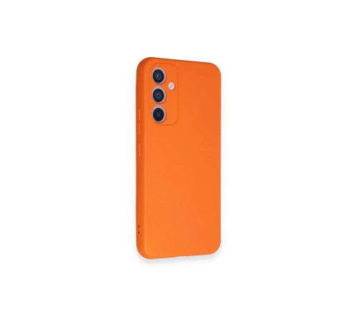 Samsung Galaxy A34 5G Kılıf Nano içi Kadife Silikon - Turuncu Samsung Galaxy A34 5G Kılıf Nano içi Kadife Silikon - Turuncu