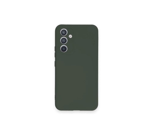 Samsung Galaxy A34 5G Kılıf Nano içi Kadife Silikon - Koyu Yeşil