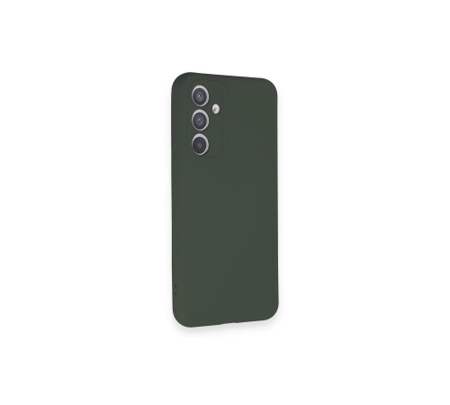 Samsung Galaxy A34 5G Kılıf Nano içi Kadife Silikon - Koyu Yeşil