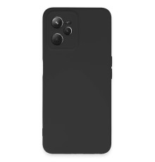 Realme C35 Kılıf Nano içi Kadife Silikon - Siyah
