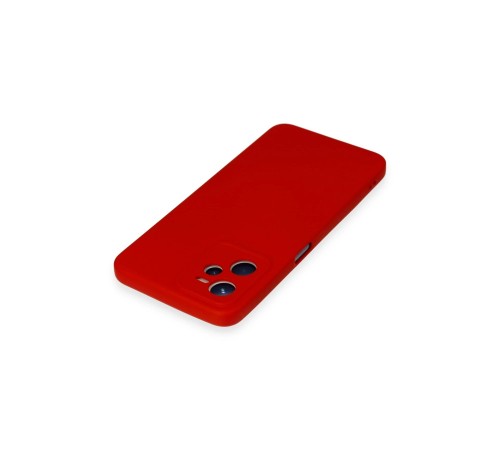 Realme C35 Kılıf Nano içi Kadife Silikon - Kırmızı Realme C35 Kılıf Nano içi Kadife Silikon - Kırmızı