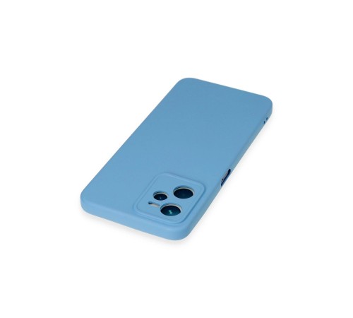 Realme C35 Kılıf Nano içi Kadife Silikon - Mavi Realme C35 Kılıf Nano içi Kadife Silikon - Mavi