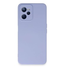 Realme C35 Kılıf Nano içi Kadife Silikon - Lila