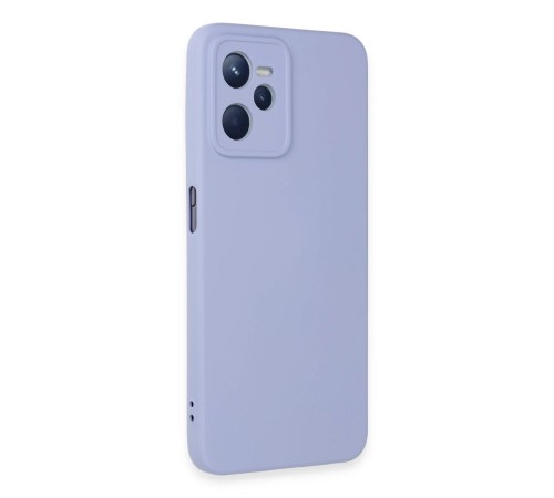 Realme C35 Kılıf Nano içi Kadife Silikon - Lila Realme C35 Kılıf Nano içi Kadife Silikon - Lila