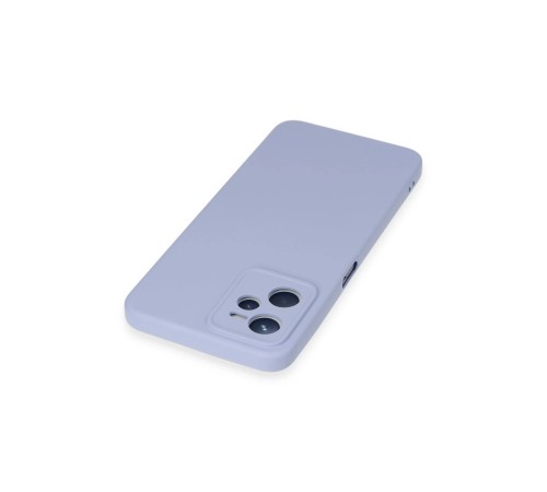 Realme C35 Kılıf Nano içi Kadife Silikon - Lila Realme C35 Kılıf Nano içi Kadife Silikon - Lila
