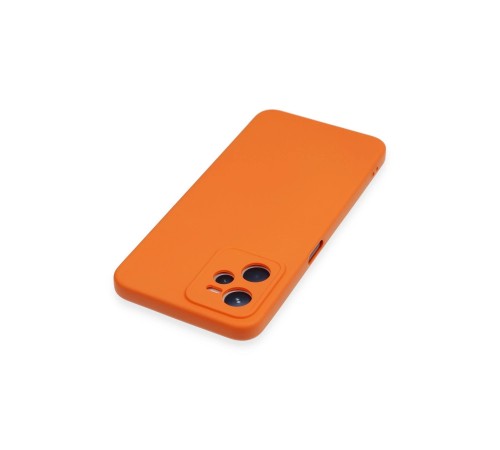 Realme C35 Kılıf Nano içi Kadife Silikon - Turuncu Realme C35 Kılıf Nano içi Kadife Silikon - Turuncu