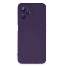 Realme C35 Kılıf Nano içi Kadife Silikon - Mor