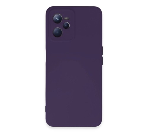Realme C35 Kılıf Nano içi Kadife Silikon - Mor Realme C35 Kılıf Nano içi Kadife Silikon - Mor