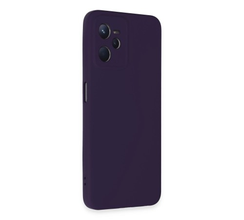 Realme C35 Kılıf Nano içi Kadife Silikon - Mor Realme C35 Kılıf Nano içi Kadife Silikon - Mor