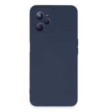 Realme C35 Kılıf Nano içi Kadife Silikon - Lacivert