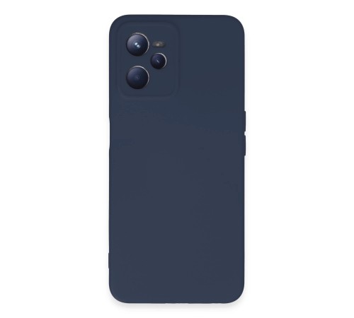 Realme C35 Kılıf Nano içi Kadife Silikon - Lacivert Realme C35 Kılıf Nano içi Kadife Silikon - Lacivert