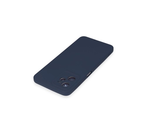 Realme C35 Kılıf Nano içi Kadife Silikon - Lacivert Realme C35 Kılıf Nano içi Kadife Silikon - Lacivert
