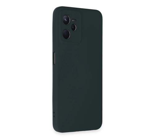 Realme C35 Kılıf Nano içi Kadife Silikon - Koyu Yeşil Realme C35 Kılıf Nano içi Kadife Silikon - Koyu Yeşil