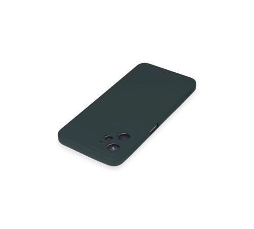 Realme C35 Kılıf Nano içi Kadife Silikon - Koyu Yeşil Realme C35 Kılıf Nano içi Kadife Silikon - Koyu Yeşil