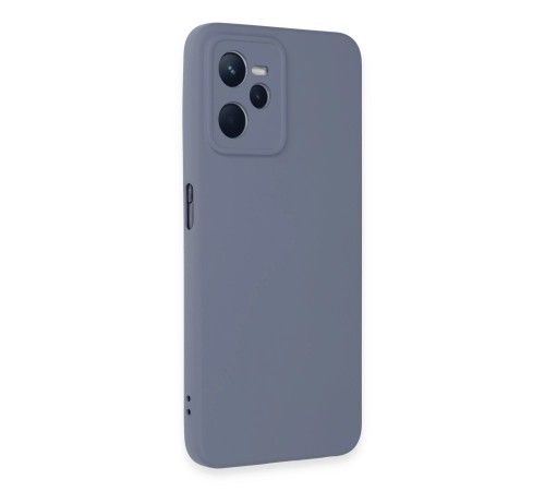 Realme C35 Kılıf Nano içi Kadife Silikon - Gri Realme C35 Kılıf Nano içi Kadife Silikon - Gri