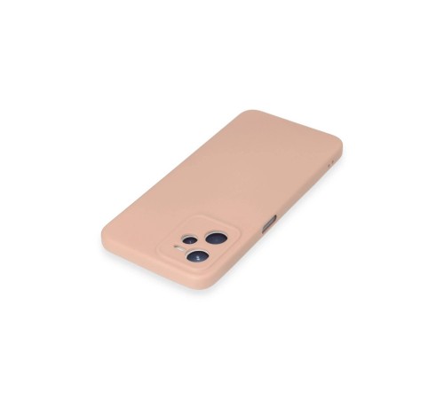 Realme C35 Kılıf Nano içi Kadife Silikon - Pudra Realme C35 Kılıf Nano içi Kadife Silikon - Pudra