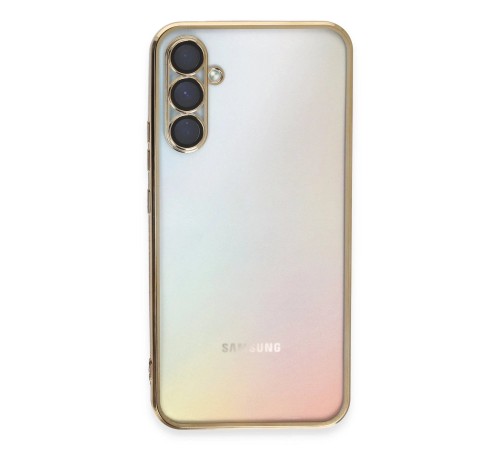 Samsung Galaxy A54 5G Kılıf Razer Lensli Silikon - Gold