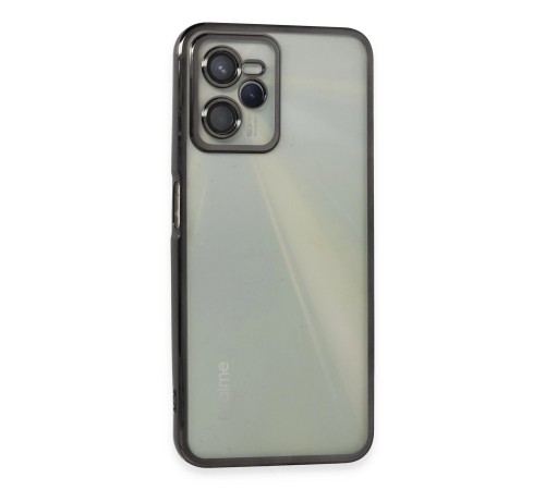 Realme C35 Kılıf Lensli Silikon - Siyah