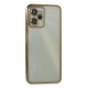Realme C35 Kılıf Lensli Silikon - Gold