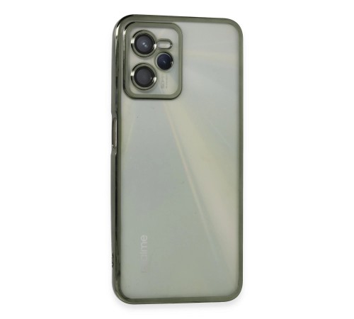 Realme C35 Kılıf Lensli Silikon - Yeşil
