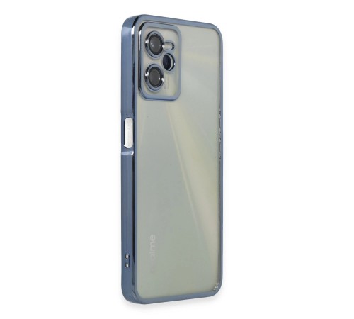Realme C35 Kılıf Lensli Silikon - Açık Mavi