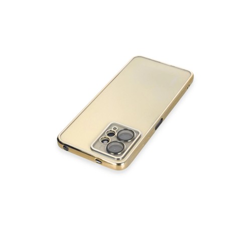 Xiaomi Redmi Note 12 4G Kılıf Lensli Silikon - Gold