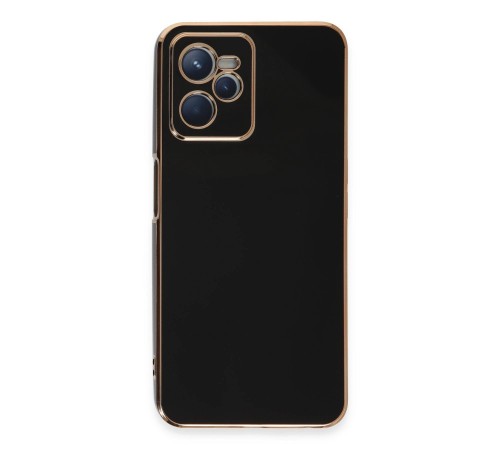 Realme C35 Kılıf Volet Silikon - Siyah Realme C35 Kılıf Volet Silikon - Siyah