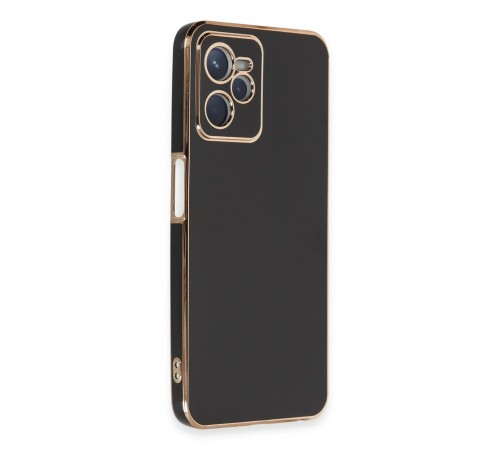 Realme C35 Kılıf Volet Silikon - Siyah Realme C35 Kılıf Volet Silikon - Siyah