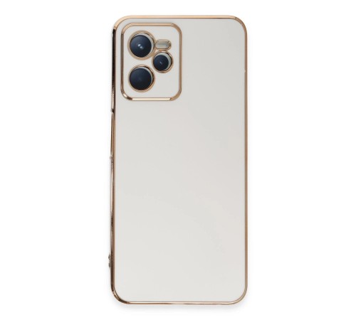 Realme C35 Kılıf Volet Silikon - Beyaz Realme C35 Kılıf Volet Silikon - Beyaz