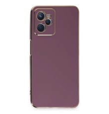 Realme C35 Kılıf Volet Silikon - Mor