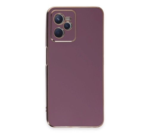 Realme C35 Kılıf Volet Silikon - Mor Realme C35 Kılıf Volet Silikon - Mor