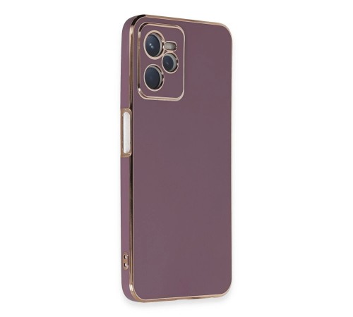 Realme C35 Kılıf Volet Silikon - Mor Realme C35 Kılıf Volet Silikon - Mor