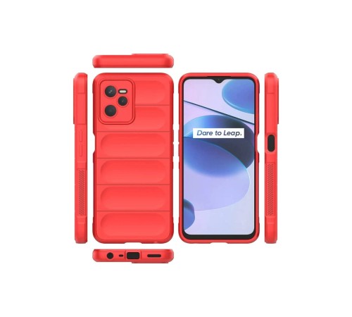 Realme C35 Kılıf Optimum Silikon - Kırmızı